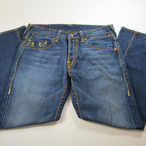 TRUE RELIGION BILLY GIANT BIG T 34X30 Bootcut Jean